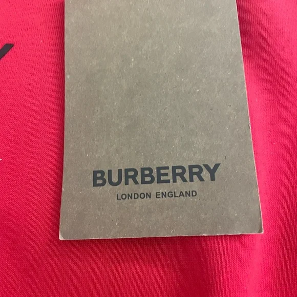 New with Tags. Mens Burberry Red Crewneck Pullover Size 2XL. - Picture 4 of 11